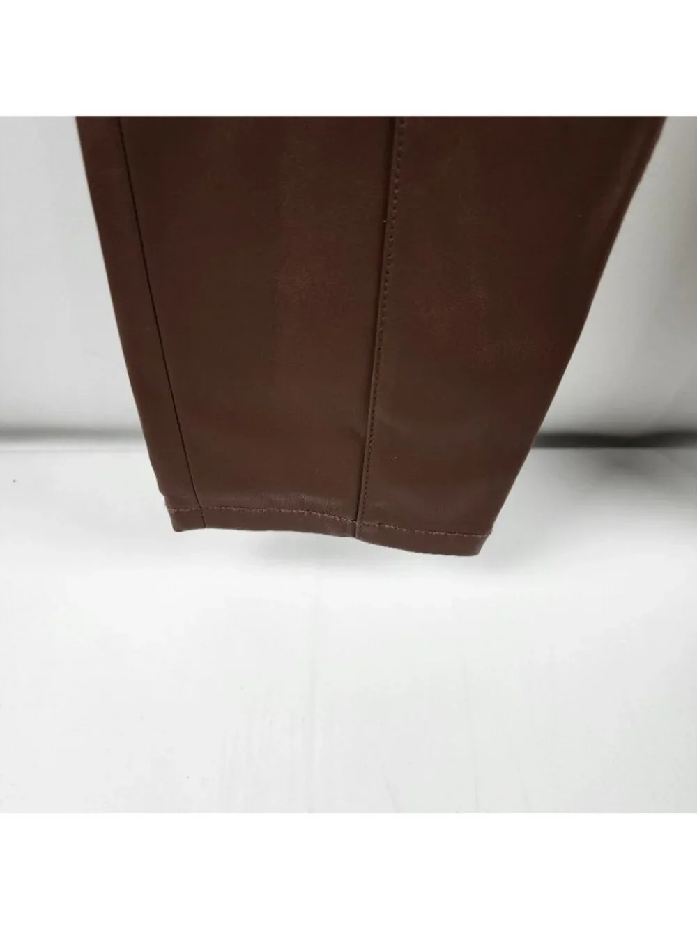 We The Free Jeans Womens 30x28 Brown Spitfire Faux Leather Skinny Side Zip Pant